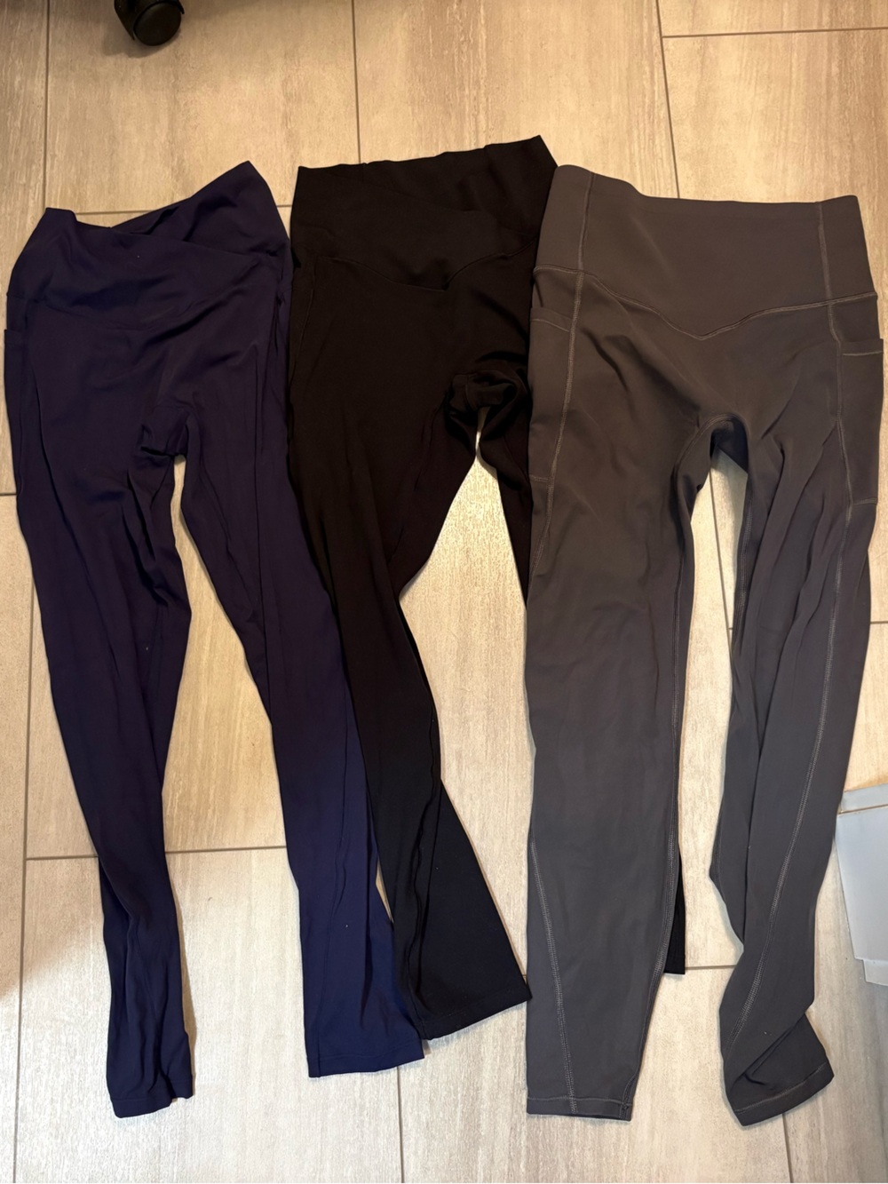 HALARA Leggings Trio – Navy, Black & Charcoal
